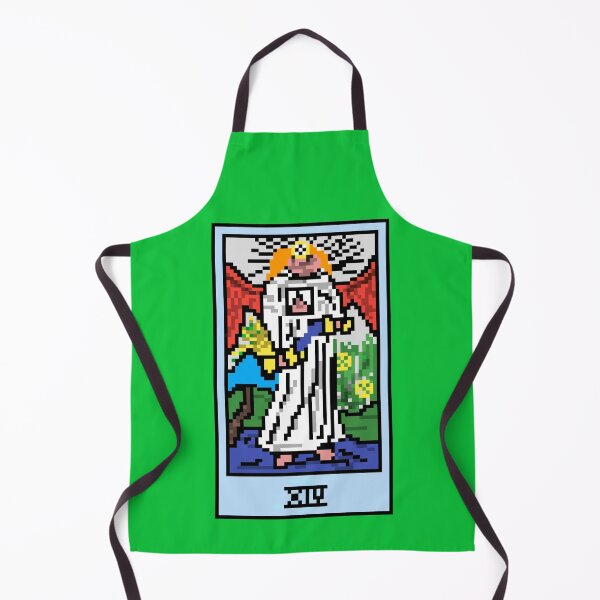 Item preview, Wait, is this pixel art tarot? Green - Major Arcana 'Temperance' (Design for T-shirt, stickers and other accessories) designed and sold by Pixel Waite.