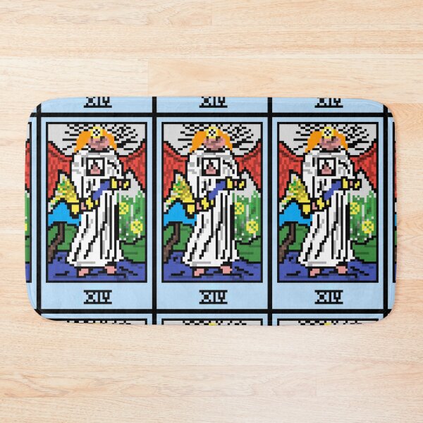 Item preview, Wait, is this pixel art tarot? Green - Major Arcana 'Temperance' (Design for T-shirt, stickers and other accessories) designed and sold by Pixel Waite.