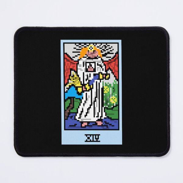 Item preview, Wait, is this pixel art tarot? Black - Major Arcana 'Temperance' (Design for T-shirt, stickers and other accessories) designed and sold by Pixel Waite.