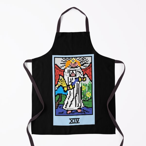 Item preview, Wait, is this pixel art tarot? Black - Major Arcana 'Temperance' (Design for T-shirt, stickers and other accessories) designed and sold by Pixel Waite.
