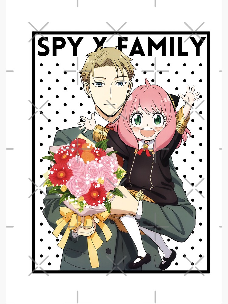 "Spy x Family Father and Daughter (Loid and Anya Black)" Spiral