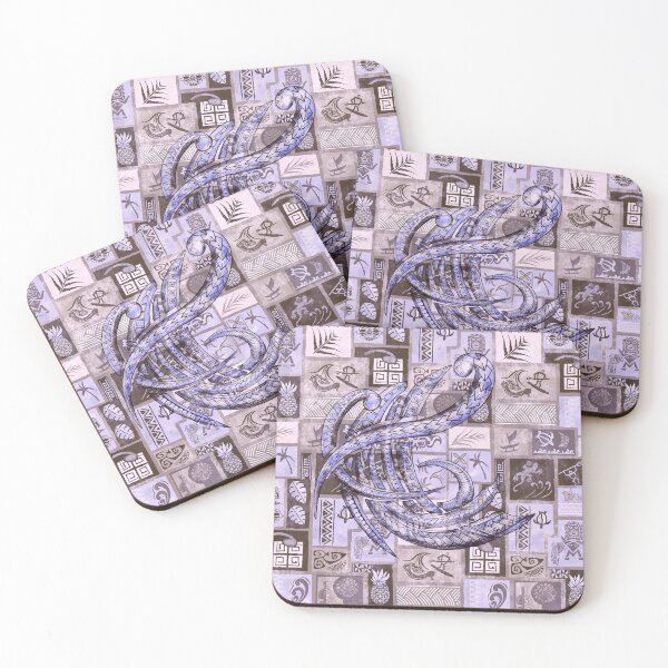 Item preview, Vintage Samoan Tapa Patchwork - Hawaiian Ancient Tribal Overlay  designed and sold by sunnthreads.