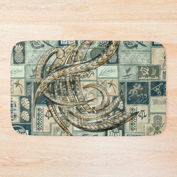 Item preview, Samoan Village Tapa Patchwork - Hawaiian Ancient Tribal Overlay  designed and sold by sunnthreads.