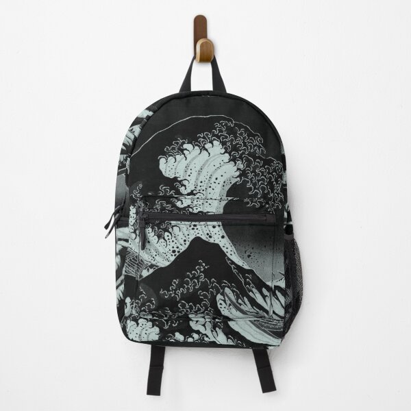 Item preview, The Great Wave off Kanagawa black and white designed and sold by MagicStrawberry.