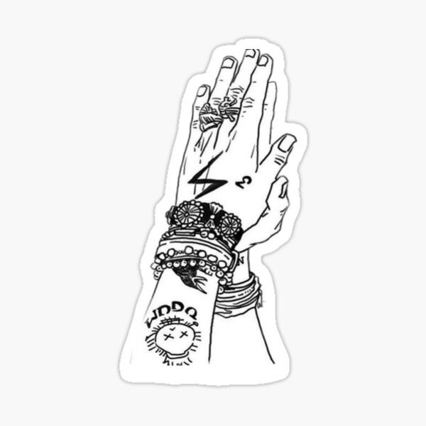 Les mains de Johnny Depp Sticker