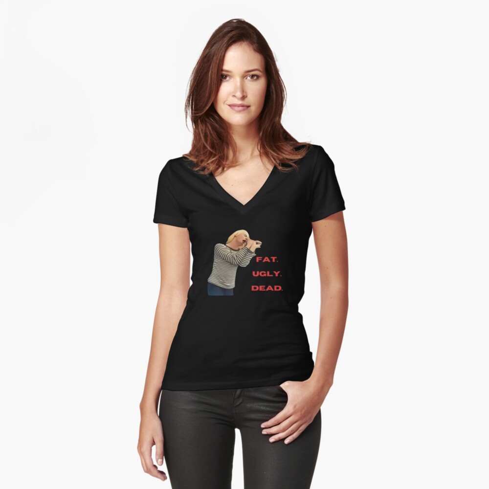 Item preview, Fitted V-Neck T-Shirt designed and sold by WhatIsMusicPod.