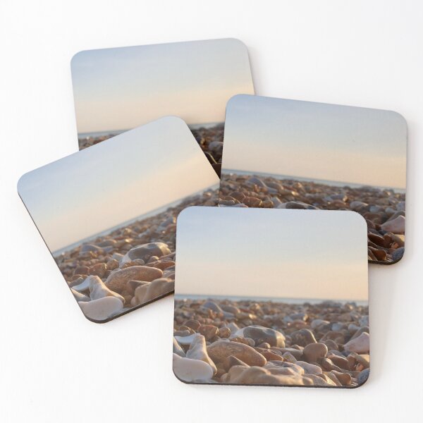 Item preview, Pebbled beach at sunset designed and sold by Thought2reality.