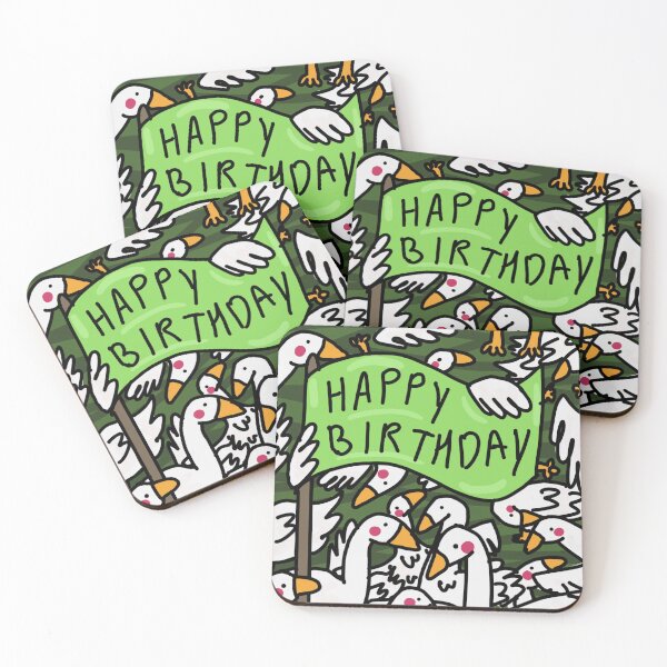 Item preview, Happy Birthday Goose designed and sold by Samantha MadeOfAtoms.