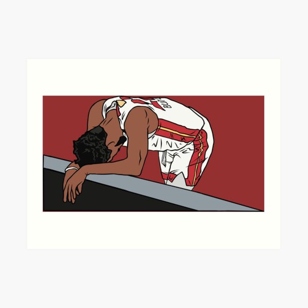"Jimmy Butler Exhausted Meme" Art Print for Sale by RatTrapTees | Redbubble