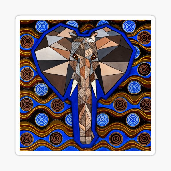 African Elephant Sticker