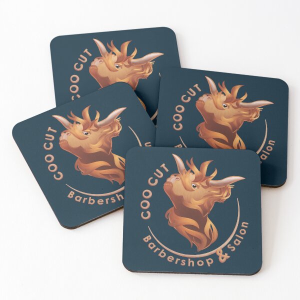 Item preview, Coo Cut Barbershop & Salon Scottish Highland Cow  designed and sold by GulfGal.