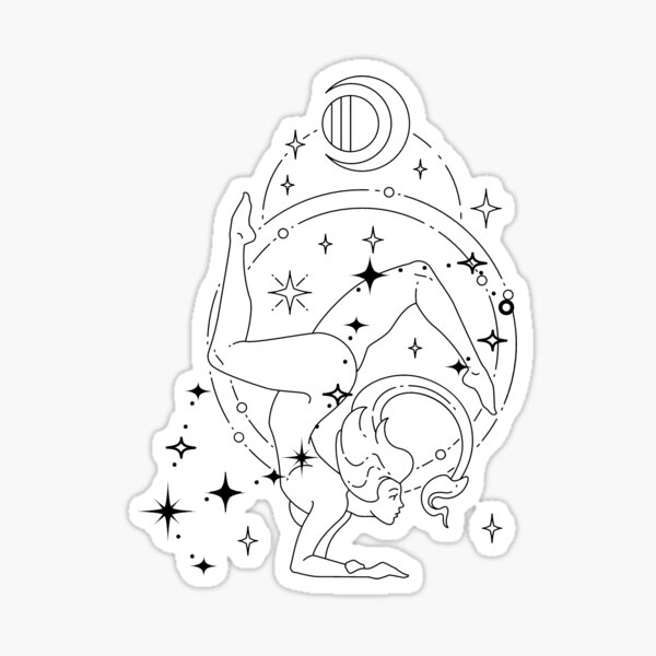 Scorpio Celestial Zodiac Woman Sticker