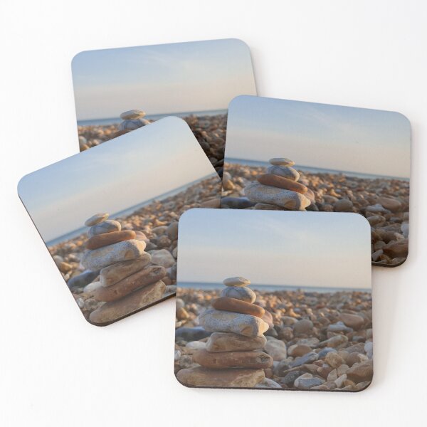Item preview, Balancing pebbles with an ocean view designed and sold by Thought2reality.