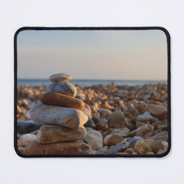 Item preview, Balancing pebbles with an ocean view designed and sold by Thought2reality.
