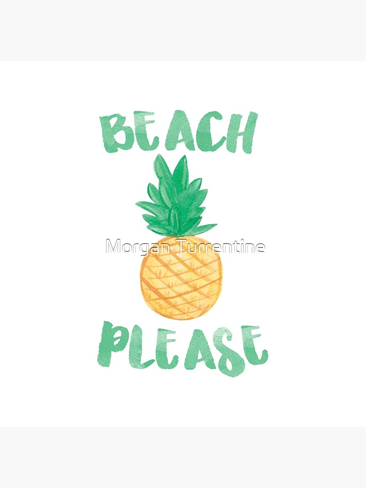 "Beach Please" Throw Pillow for Sale by Redbubble