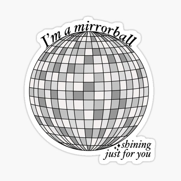 Mirrorball Sticker, Water Bottle Decal, Laptop Sticker, Disco Ball, Taylor  Swift, Retro Art 