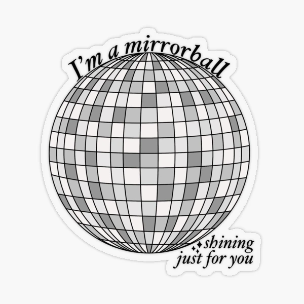 Mirrored Disco Ball 1 Sticker