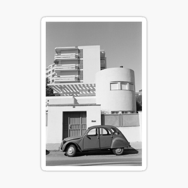Architectural design meets Citroën 2CV Sticker