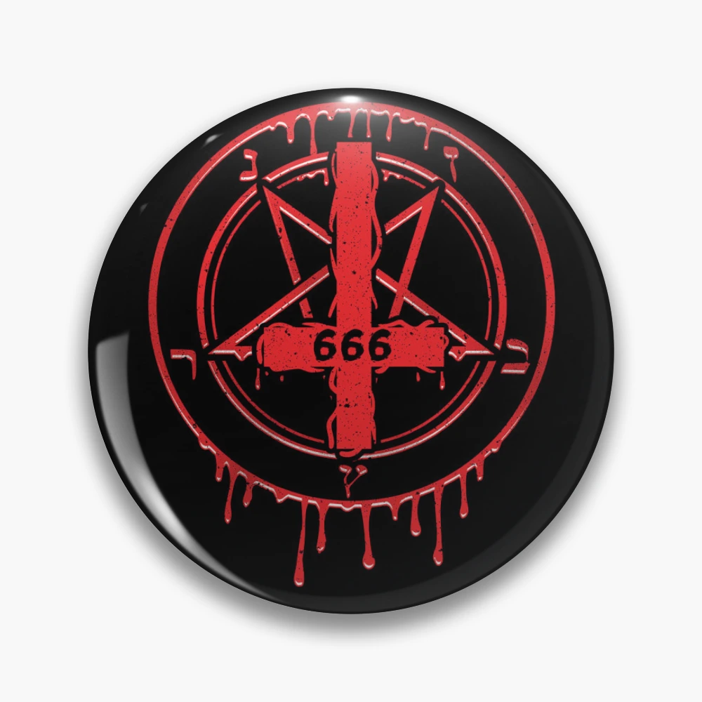 Inverted Cross 666 Number of the Beast Satanic Symbol