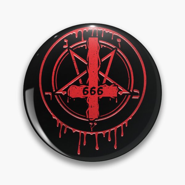 Item preview, Inverted Cross 666 Number of the Beast Satanic Symbol Pentagram Sigil of Baphomet designed and sold by Reign Of Darkness.