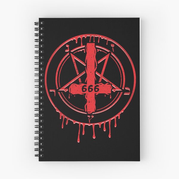 Artikelvorschau, Umgekehrtes Kreuz 666 Zahl des Satanischen Symbols des Tieres Pentagramm Sigil von Baphomet entworfen und verkauft von Reign Of Darkness.