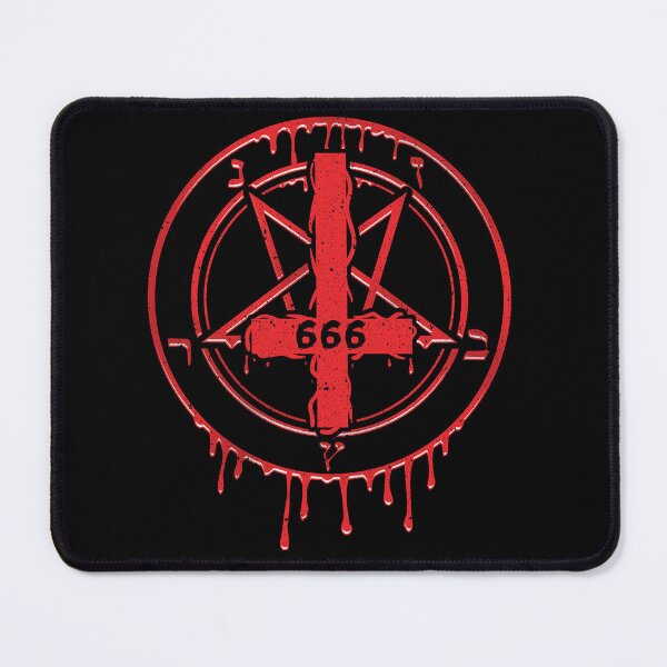Item preview, Inverted Cross 666 Number of the Beast Satanic Symbol Pentagram Sigil of Baphomet designed and sold by Reign Of Darkness.