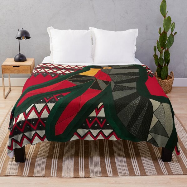 Saddle-billed Stork Throw Blanket