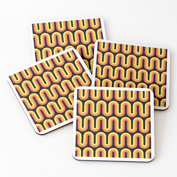 Item preview, Nostalgic Retro Pattern on Black designed and sold by meggydesigns.
