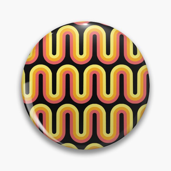 Item preview, Nostalgic Retro Pattern on Black designed and sold by meggydesigns.
