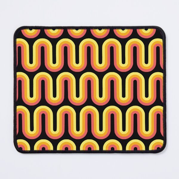 Item preview, Nostalgic Retro Pattern on Black designed and sold by meggydesigns.