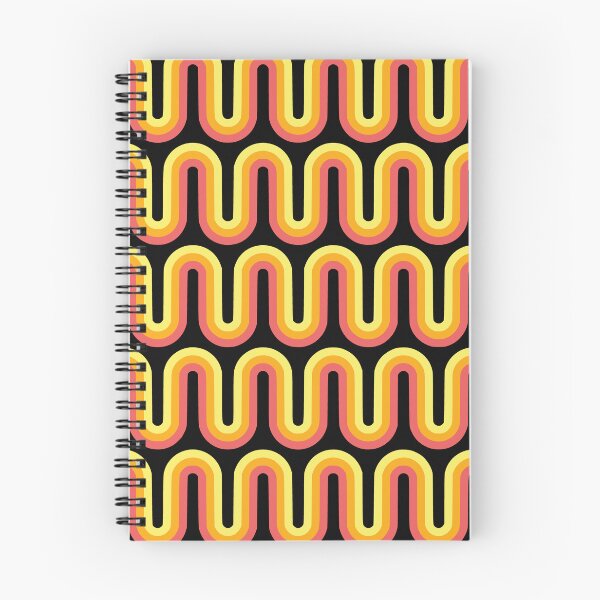 Item preview, Nostalgic Retro Pattern on Black designed and sold by meggydesigns.