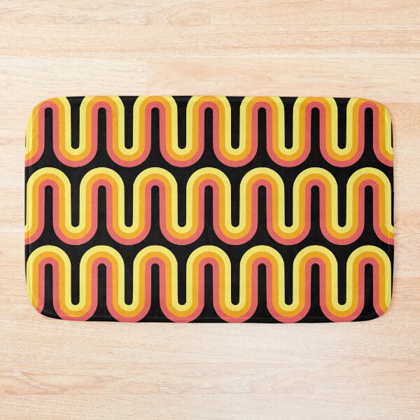 Item preview, Nostalgic Retro Pattern on Black designed and sold by meggydesigns.