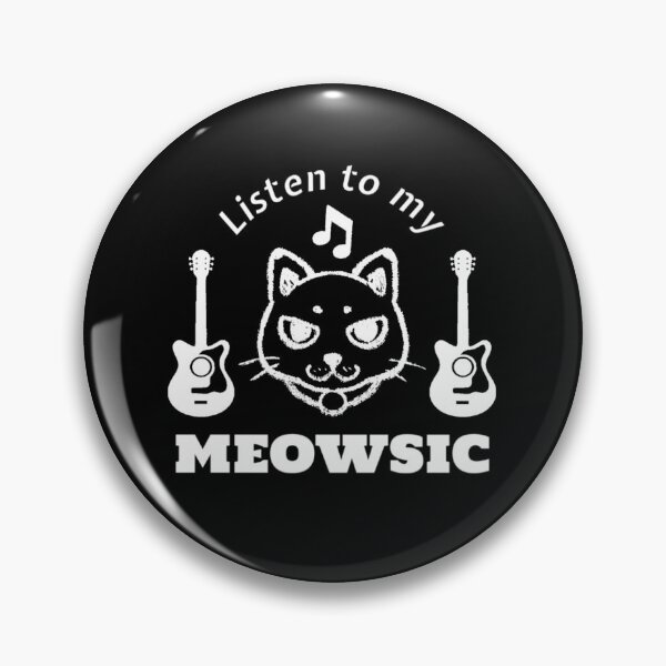 Item preview, Listen To My Meowsic Funny Cat Pun  designed and sold by catchyology.