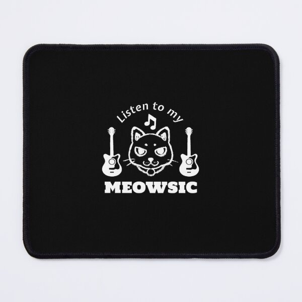 Item preview, Listen To My Meowsic Funny Cat Pun designed and sold by catchyology.