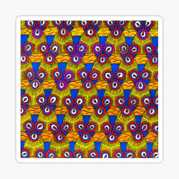 Savannah Flower Capulana Sticker