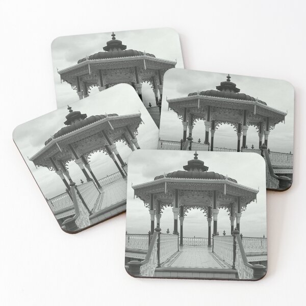 Item preview, Black and white Bandstand at Brighton beach designed and sold by Thought2reality.