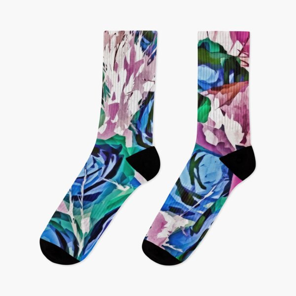 Item preview, Chunky Blue Roses with Pink designed and sold by TheSplitWindow.