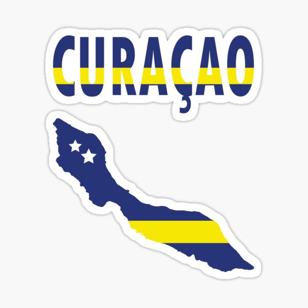Curacao Sweatshirt, Curaçao, Souvenir, by DAM Creative, Sticker