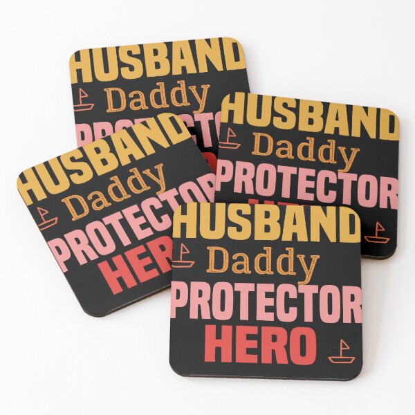 Item preview, Husband Daddy Protector Hero Paw Paw Shirt Fathers Day Men Gift Fitted designed and sold by ZOUBAH.