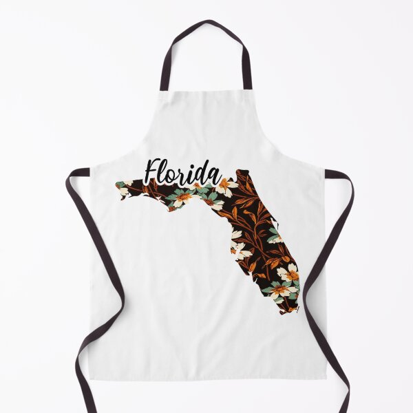 Item preview, Floral Map of USA States Florida - Map of Florida designed and sold by AmethystMurad.
