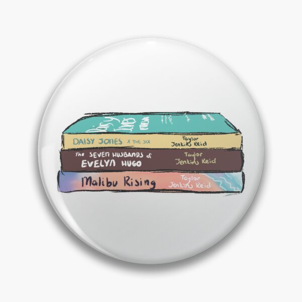 Item preview, Taylor Jenkins Reid Book Stack Illustration designed and sold by alissasdesigns.