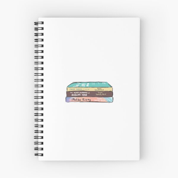 Item preview, Taylor Jenkins Reid Book Stack Illustration designed and sold by alissasdesigns.