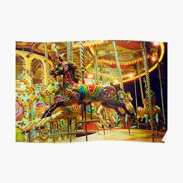 Betty the Carousel Horse Poster