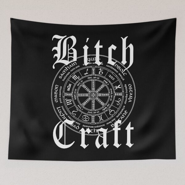 Item preview, Bitch Craft Occult gothic black Witchcraft Magic Wicca Wheel of the Year Wicca Hekate designed and sold by Reign Of Darkness.