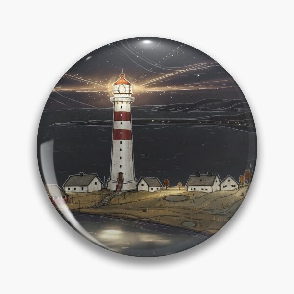 Item preview, LIGHTHOUSE -landscape painting designed and sold by woodenpencilbox.