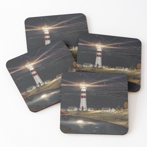 Item preview, LIGHTHOUSE -landscape painting designed and sold by woodenpencilbox.