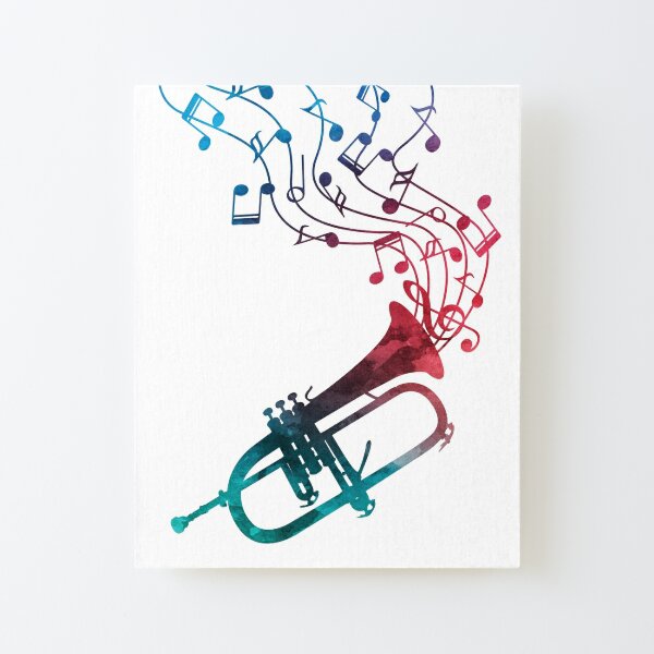 Trumpet. Music instruments.
