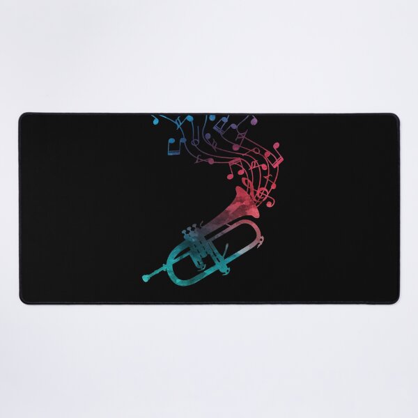 Item preview, Flugelhorn With Music Notes designed and sold by Primroaddesigns.