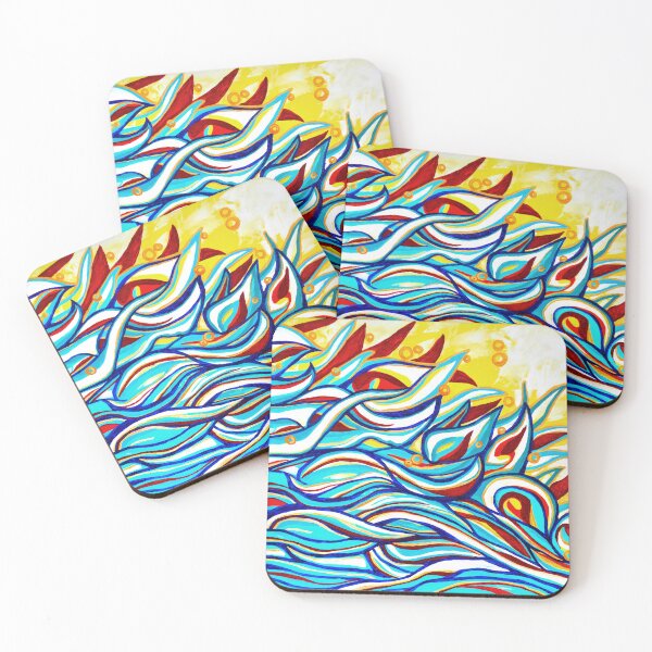 Item preview, Red Sun Waves designed and sold by RabiesKitten.