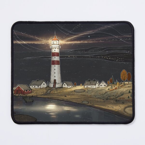 Item preview, LIGHTHOUSE -landscape painting designed and sold by woodenpencilbox.